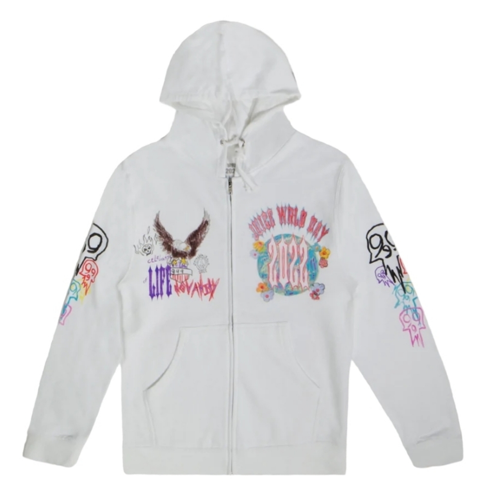 ✨️sold✨️JUICE WRLD | Marker Zipup Hoodie